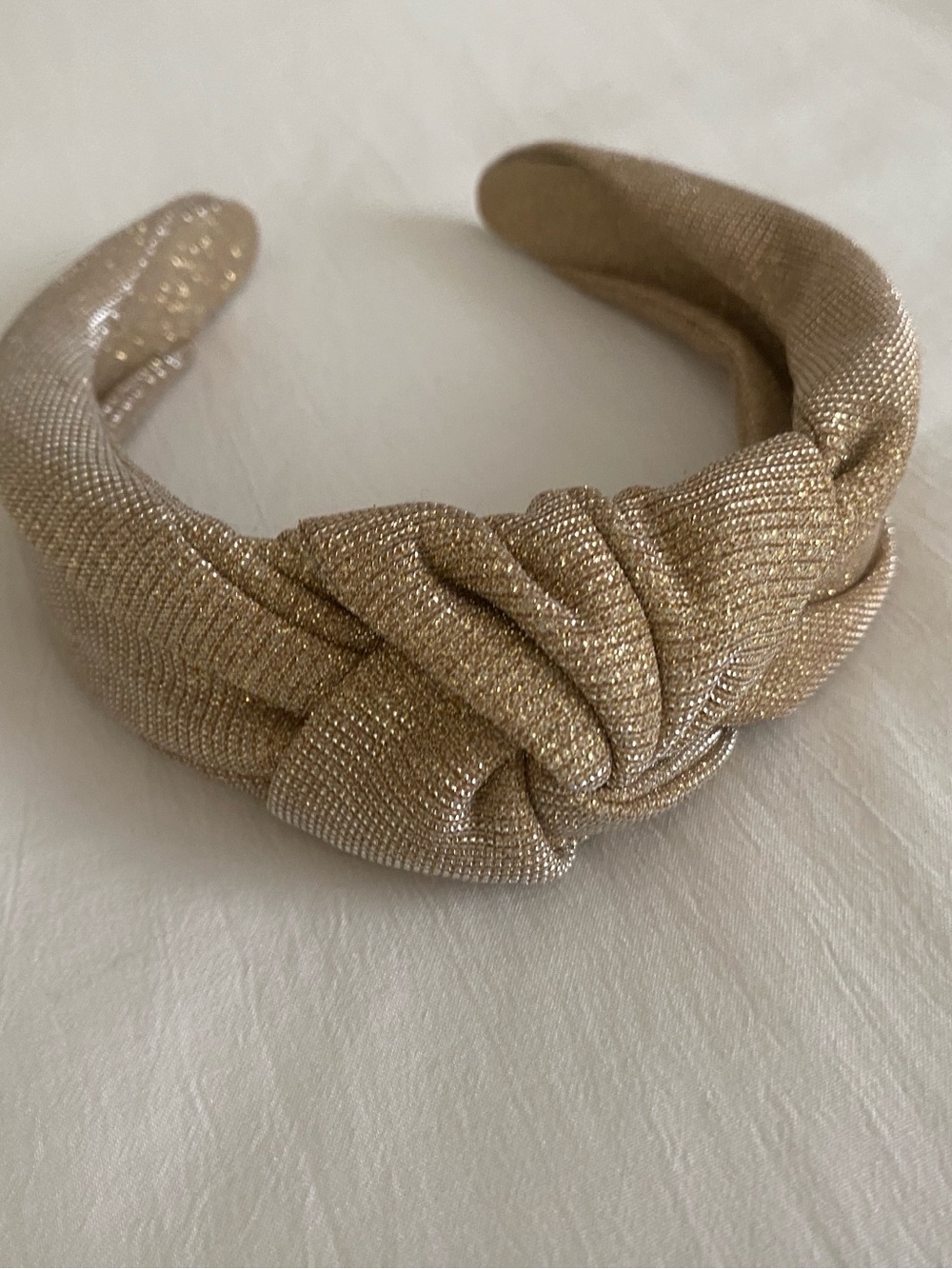 J. Crew Gold Knotted Headband